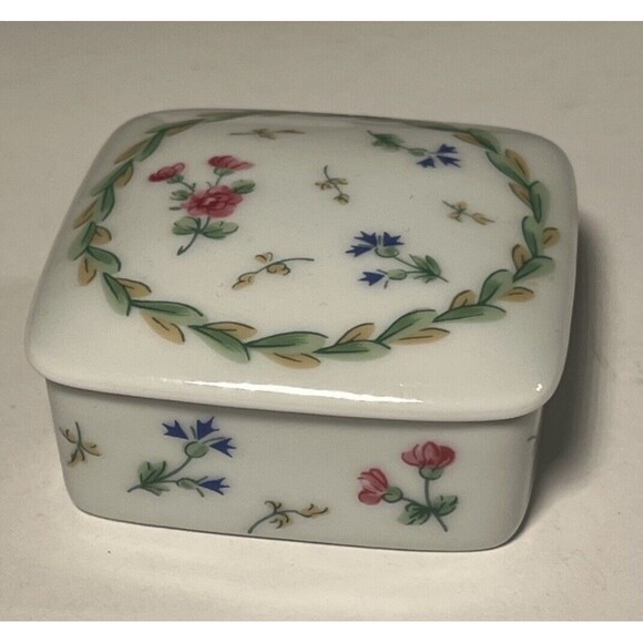 Vintage Bernardaud Limoges Poe Trinket Box - Picture 8 of 9